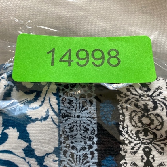 CATO Women's Blue/White‎ Fair Isle Elastic Waist Casual Leggings 22/24W Stretchy - Picture 11 of 11